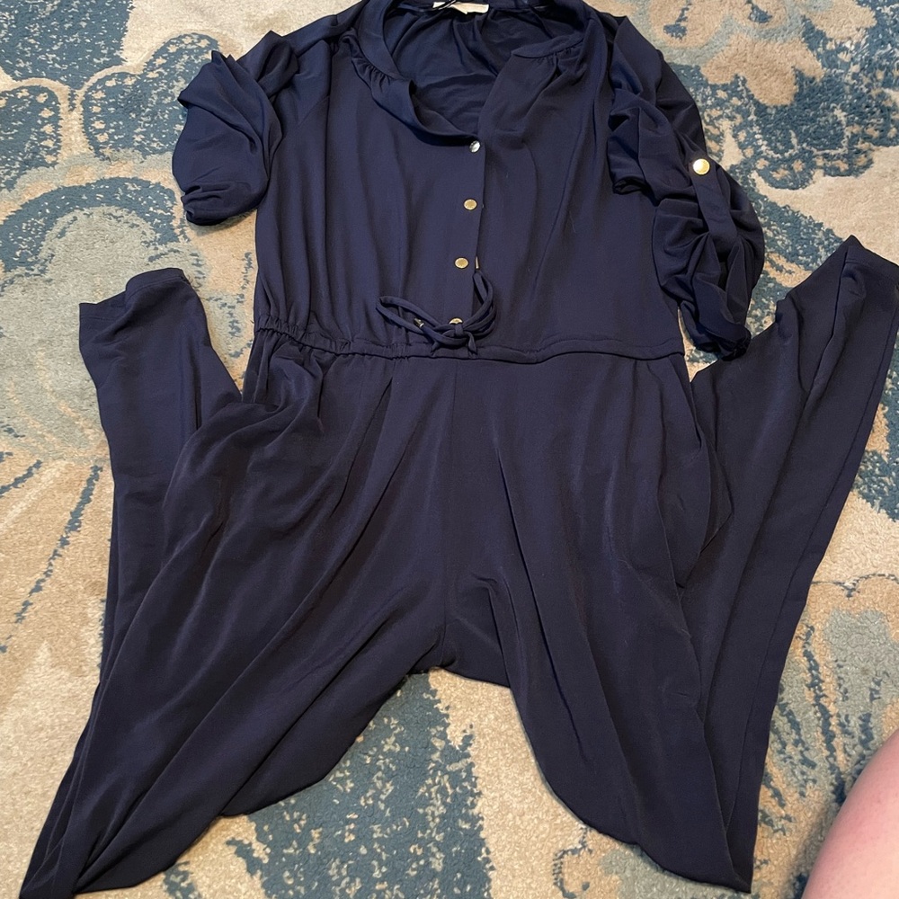 Michael Kors Navy Jumpsuit